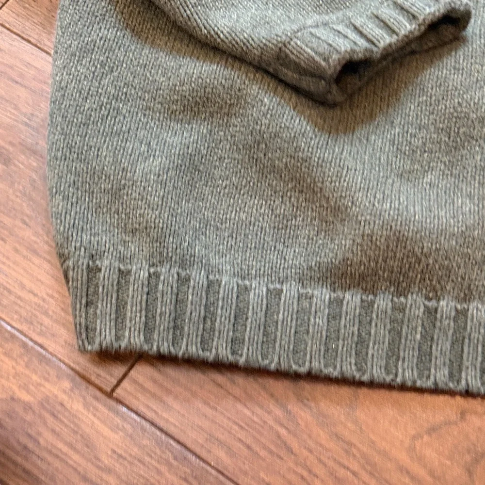 J. Crew Vintage J.Crew '90s cotton V-neck sweater Size XL C27-016 - Picture 4 of 8